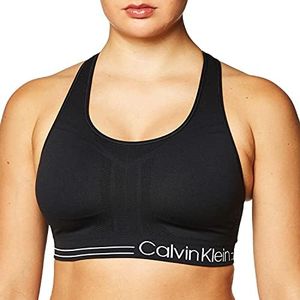 Calvin Klein Performance Women's Medium Impact Bra W/Rem. Cups, Black, M