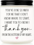 Thank You Gifts for Women, Thank You Candle, Teacher Appreciation Gifts, Hostess Gifts, Birthday Gifts, Thanksgiving Gifts for Friends, Coworker, Men, Boss, Mentor, Professor