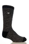 Heat Holders Twist Crew Sock, Black/Gray