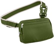 WALNEW Fanny Pack Bum Bag, Small Crossbody Bags for Women Men, Fashion Waist Packs Belt Bag Over The Shoulder with Adjustable Strap for Traveling Workout Running Hiking (Army Green)