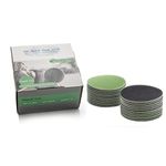 Glass Polish 3 inch (75mm) 180 Grit Pack of 20 Sanding Discs for Rotary Polisher - Foam Backed Silicon Carbide Abrasive P180