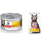 Hill's Science Diet Adult Urinary & Hairball Control Wet + Dry Cat Food Bundle