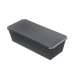 Kaiser Inspiration Bread Baking Mould with Lid 32 x 15 x 9 cm, Bread Mould for 1,000 g Bread, Loaf Pan Shape Non-Stick Coating, Silicone Lid for Baking and Storage
