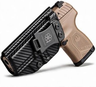Amberide Ruger LCP MAX IWB Holster, Kydex Concealed Carry Holster for Ruger LCP MAX .380, No Optic/No Laser, Posi-Click Retention, Sweat Guard, Adjustable Cant (0–30°)