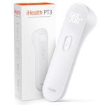 iHealth No-Touch Forehead Thermometer, Digital Infrared Thermometer for Adults and Kids, Touchless Baby Thermometer with 3 Ultra-Sensitive Sensors(PT3)