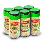 Schwartz Minced Garlic 46 G | Jar | Pack of 6 | Crushed from Whole | Sweet, Pungent Aroma and Full-Bodied Flavour | Perfect for Stir Fries, Chicken, Prawns & Vegetables