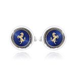 MIAMI Jewellery Cuff Links Cufflinks Set for Mens Boys Man Boy Formal Shirts cufflinks for men Blue horse Valentine Gifts - Cufflink-M9103