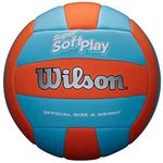 Wilson WILSO Orange, Blue Super Soft Play Volleyball