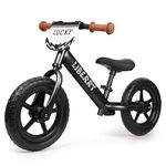 Liberry Toddler Balance Bike for 2 3 4 5 Years Old, No Pedal Kids Bicycle with Adjustable Handlebar, Seat and Custom Plate, 12 Inch Toddler Bike for Boys Girls Gift