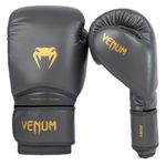 Venum, Contender 1.5 Boxing Gloves, Unisex Adult, 12 Oz, Grey/Gold