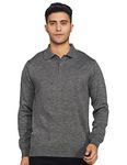 Amazon Brand - Symbol Men's Acrylic Casual Round Neck Sweater (Swr-Sy-Aw21-07_Med Grey Mel_Medium)