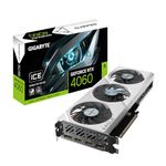 Gigabyte GeForce RTX 4060 EAGLE OC ICE 8G Graphics Card - 8GB GDDR6, 128bit, PCI-E 4.0, 2505MHz Core Clock, 2 x DisplayPort 1.4a, 2 x HDMI 2.1a, NVIDIA DLSS 3, GV-N4060EAGLEOC ICE-8GD