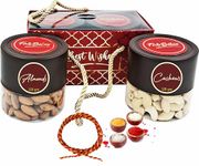 Fabbites Bhai Dooj Gift Hamper For Brother-Bhai Dooj Gift Set For Brother/Bhaiya With Almond And Cashew, Tikka/Tika Tilak Set