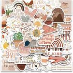 Titu Ki Baatein 50 Pcs Vintage Stickers Aesthetic Stickers for Scrapbook Journaling Water Bottles Laptop, Scrapbooking Supplies Kit, Cottagecore Waterproof Vinyl Bullet Junk Journal Stickers