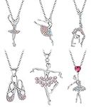 Jstyle Ballerina Ballet Necklace fo