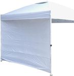 Cecarol Instant Canopy Tent Sidewall for 10x10 FT Pop Up Canopy, 1 PC Sidewall Only, White