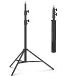 Photography Light Stand 9.2ft/110'', Sdfghj 280cm Tripod Stand Heavy Duty Spring Cushioned Adjustable Light Stand for Reflectors, Ring Lights, Strobe Light, Softboxes, Umbrellas, Speedlite Flashes