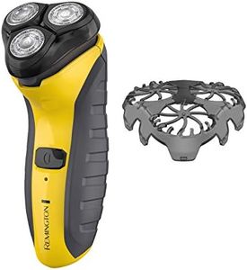 Remington Virtually Indestructible Rotary Shaver 5100, Electric Razor for Men, 100% Waterproof Design, Yellow