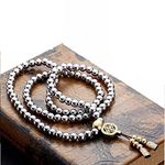 Outdoor Chain Full Steel Martial Arts 108 Buddha Beads Necklace Chain (108 Beads Chain)