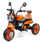 Luusa Cruise Rechargable Electric Kids Bike with Music&LED, Kids Scooter Bike for 1-5 Years Boys&Girls Powered by 6V Battery & Motor for 4.5-6Hr Ride with Foot Accelerator