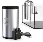FZONE Aquarium Filter Kit, External Canister Filter 79 GPH for Small Aquariums, Quiet Pump, Dual-Layer Filtration, Adjustable in/Out Pipes, Stainless Steel Design for Tanks up to 24 Gallon