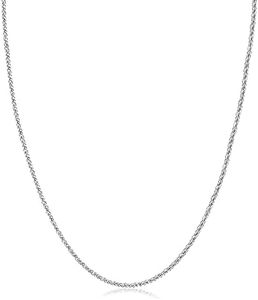 CHOW SANG SANG 18K White Gold Slider Ball Chain Adjustable Chain Necklacefor Women 54074N | 17.7", (45 CM)