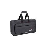 Crossrock Lightweight Foam Case with Removable Shoulder Straps Fits Bb Trumpet, Storage Compartment & External Pocket, Right-Dark Grey (CRP200TRDG-R)