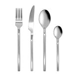 Glim&Glam Forged Stainless Steel Cutlery Set Dinnerware Spoon Fork Table Set Party (32pc Set)