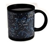 Heat Changing Constellation Mug - Add Coffee or Tea and 11 Constellations Appear - Comes in a Fun Box