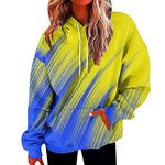 Best Friend Birthday Gifts Hoodies for Women Oversized Hooded Sweatshirts Loose Fit Pullover Tops 2023 Fashion Fall Clothes Drawstring Hoodies, A05-yellow, Small