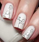 Sex Pose Nail Art Decal Sticker