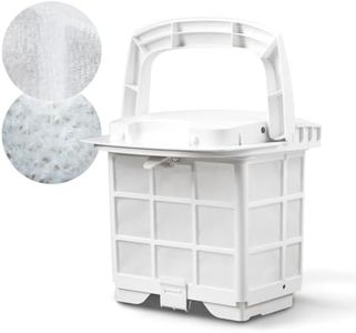 Poolmate Hyper-Fine Filter Basket Compatible Robotic Pool Cleaners, Replacement Hyper-Fine Cloth Dual-Zone Basket, Capacity 4.1L & Precision 50μm, Adapted to Hydro 3, Hydro 3S, Hydro 4, Hydro 4SE