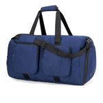 ecosmile Travel Bag Overnight Bag Duffle Weekend Bag for Men,Women Travel Gym Bag with Shoe Compartment, Blue, 40L US, Travel Bag