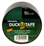 Duck Tape Original Black, Improved Formula High Strength Waterproof Gaffer and Duct Adhesive Cloth Repair Tape 50mm x 5m