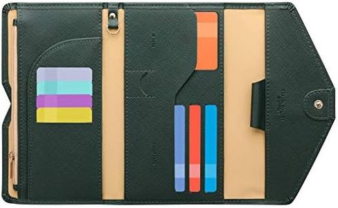 ZOPPEN Mulit-purpose Rfid Blocking Travel Passport Wallet (Ver.4) Trifold Document Organizer Holder, #16 Dark Olives