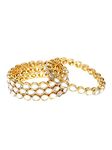 JewarHaat Bangles Fashion Jewelry Indian Bollywood Faux Kundan Rhinestone Floral Gold Plated Meena Work Bracelet Jewelry for Women & Girls, 2.10, Brass, Cubic Zirconia