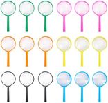 IRCHLYN Magnifying Glass Kids Plastic Magnifier 18 Pack Hand Lens Mini Handheld Magnifying Lenses for Children Science Class Outdoor Observation Party Fun Tool