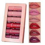 6 Colors Matte Lipsticks Set Velvet Red Lipstick Long Lasting Waterproof Makeup Kit with Gift box