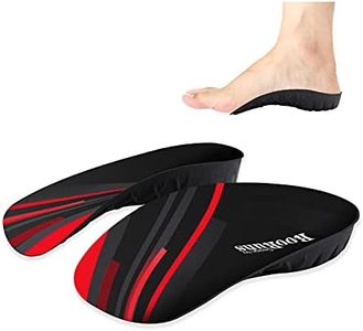 330+ lbs Plantar Fasciitis 3/4 Length Insoles, High Arch Support Orthotic Inserts for Women & Men, Flat Feet, Over-Pronation, Pain Relief for Walking Standing Running Heavy Duty Strong Support