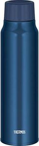 Thermos FJK-1000 NVY Water Bottle, Insulated Carbonated Drink Bottle, 3.8 fl oz (1 L), Navy, for Cold Insulation Only