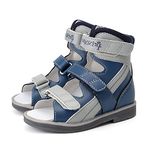 Orthopedic Sandals for Toddlers with High Back,Boys Corrective Shoes Ankle Brace and Arch Support