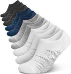 wernies No Show Socks Men 10 Pairs Ankle Low Cut Cotton Men Socks with Non Slip Grips 11-13