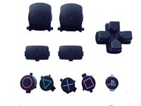 TCOS TECH PS3 Wireless Controller Button L2 R2 Trigger Action D-Pad Key Replacement Set