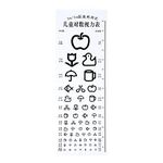 ULTECHNOVO Wall Eye Chart Visual Testing Chart Children Eye Chart Snellen Eye Chart Hanging Standard Chart for Home School Kindergarten