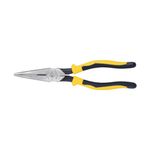 Klein Tools J203-8 8-Inch Needle Nose Pliers, Heavy Duty Cutting, Extended Handles, High Leverage, Induction Hardened with Hot-Riveted Joint