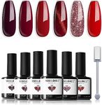 Modelones Red Gel Nail Polish Set -