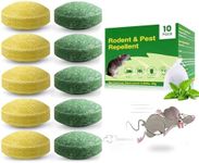 Mouse Repellent Outdoor, 10 Pack Peppermint Oil Mouse and Squirrel Deterrent for Indoor Attic Garage, Safe for Pets & Family, Natural Repellent to Keep Rodents Away from Garden and Home