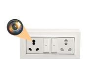 Safety Net Spy Camera 4K Spy WiFi Modular Switch Socket Camera HD Audio Video Recording Watch Live 24 Hours Small Surveillance Security Camera for Office Nanny Hidden Wireless Camera.