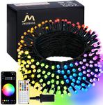 JMEXSUSS APP Controlled Color Changing Christmas Lights, 66ft 200 LED RGB String Lights Green Wire with Remote, Smart Christmas Tree Lights Plug in for Room Bedroom Party Indoor Outdoor Home Decor