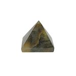 Reiki Crystal Products Natural Labradorite Pyramid for Reiki Healing and Crystal Healing Stone Pyramid Size 10-15 mm Approx (Color : Green) Pack of 1 pc